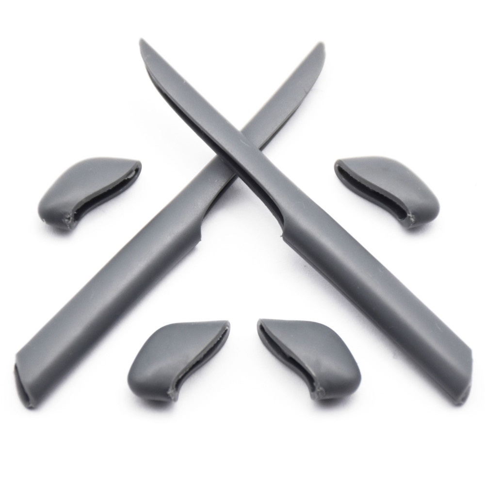 Imytpft Grey Compatible/Replacement Silicone Leg Set For Oakley Fast Jacket XL Sunglasses Earsocks Rubber Kit