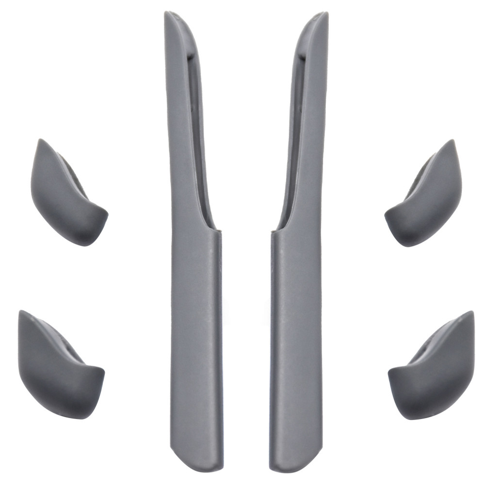 Imytpft Grey Compatible/Replacement Silicone Leg Set For Oakley Fast Jacket XL Sunglasses Earsocks Rubber Kit