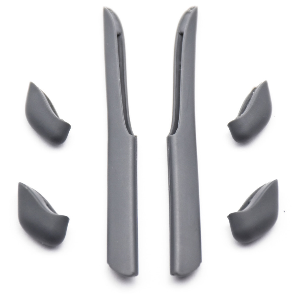Imytpft Grey Compatible/Replacement Silicone Leg Set For Oakley Fast Jacket XL Sunglasses Earsocks Rubber Kit