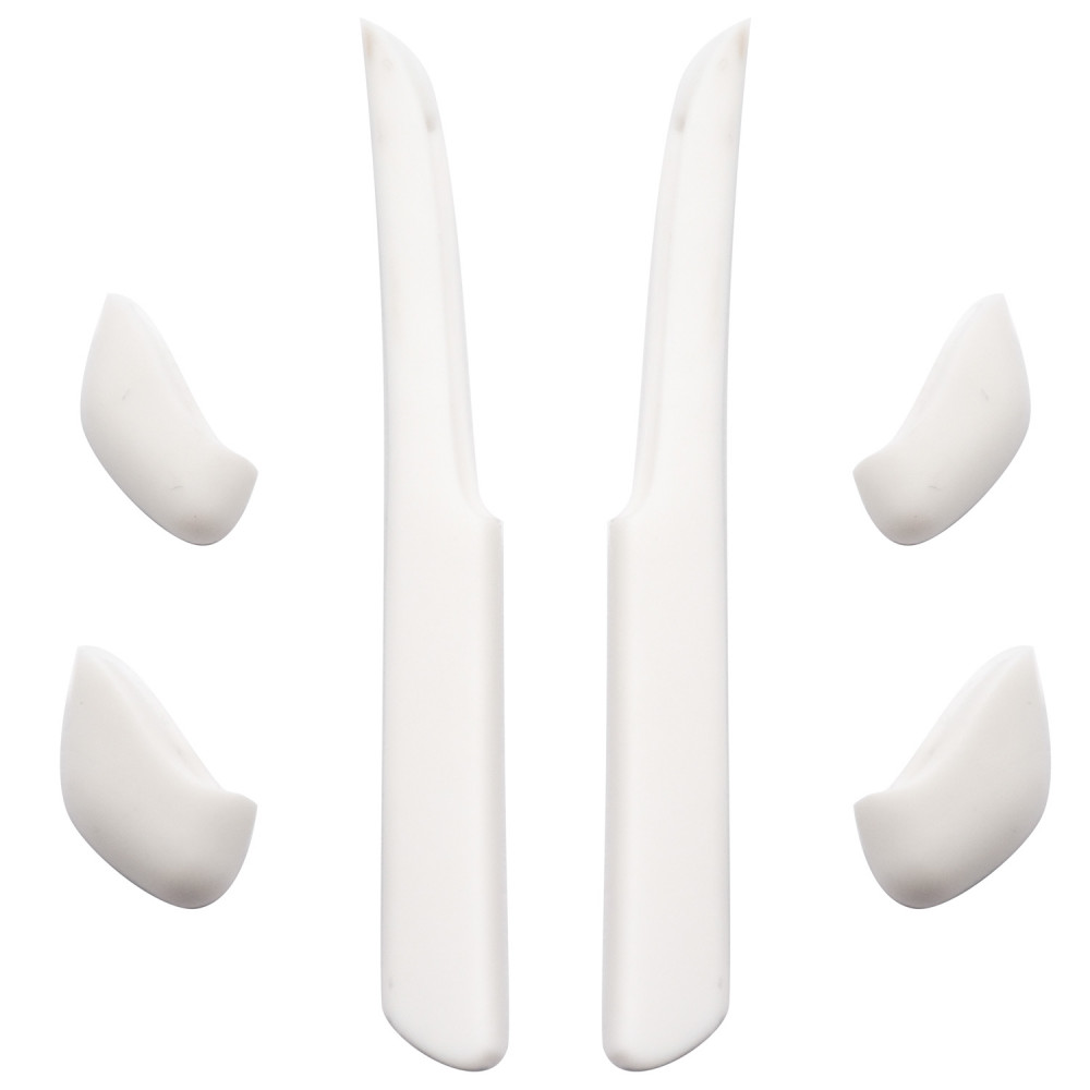 Imytpft White Compatible/Replacement Silicone Leg Set For Oakley Fast Jacket XL Sunglasses Earsocks Rubber Kit