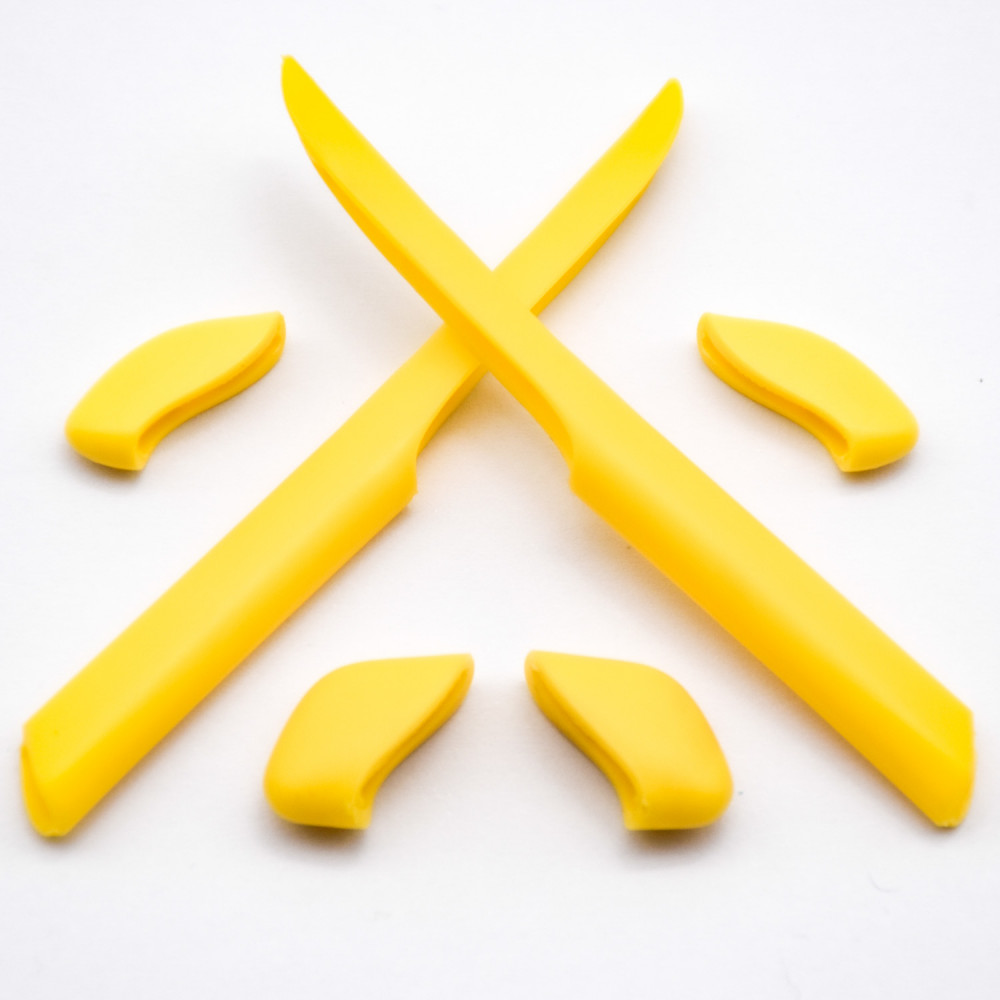 Imytpft Yellow Compatible/Replacement Silicone Leg Set For Oakley Fast Jacket XL Sunglasses Earsocks Rubber Kit