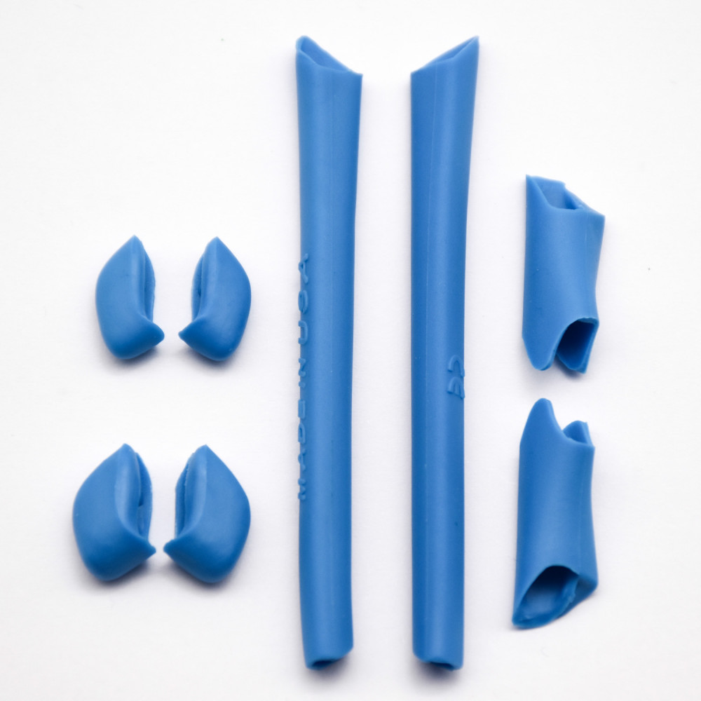 Imytpft Blue Compatible/Replacement Silicone Leg Set For Oakley Half Jacket XLJ Sunglasses Earsocks Rubber Kit