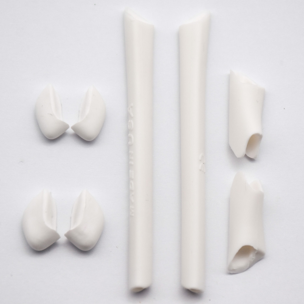 Imytpft White Compatible/Replacement Silicone Leg Set For Oakley Half Jacket XLJ Sunglasses Earsocks Rubber Kit