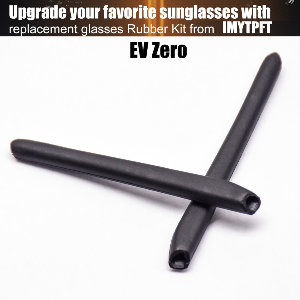 Imytpft Black Compatible/Replacement Silicone Leg Set For Oakley EV Zero Sunglasses Earsocks Rubber Kit