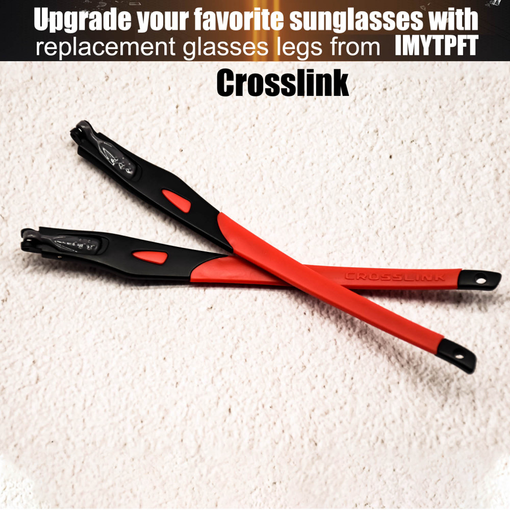 Imytpft Red Compatible/Replacement For Glasses Legs Oakley Crosslink