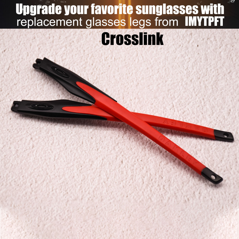 Imytpft Red Compatible/Replacement For Glasses Legs Oakley Crosslink