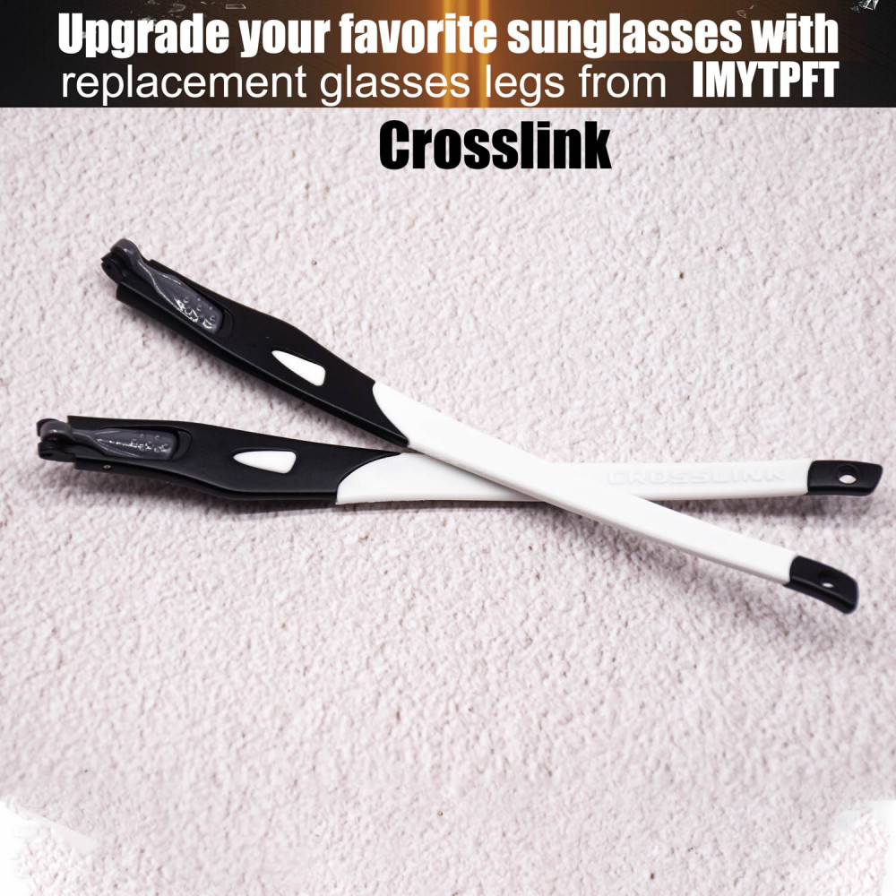 Imytpft White Compatible/Replacement For Glasses Legs Oakley Crosslink