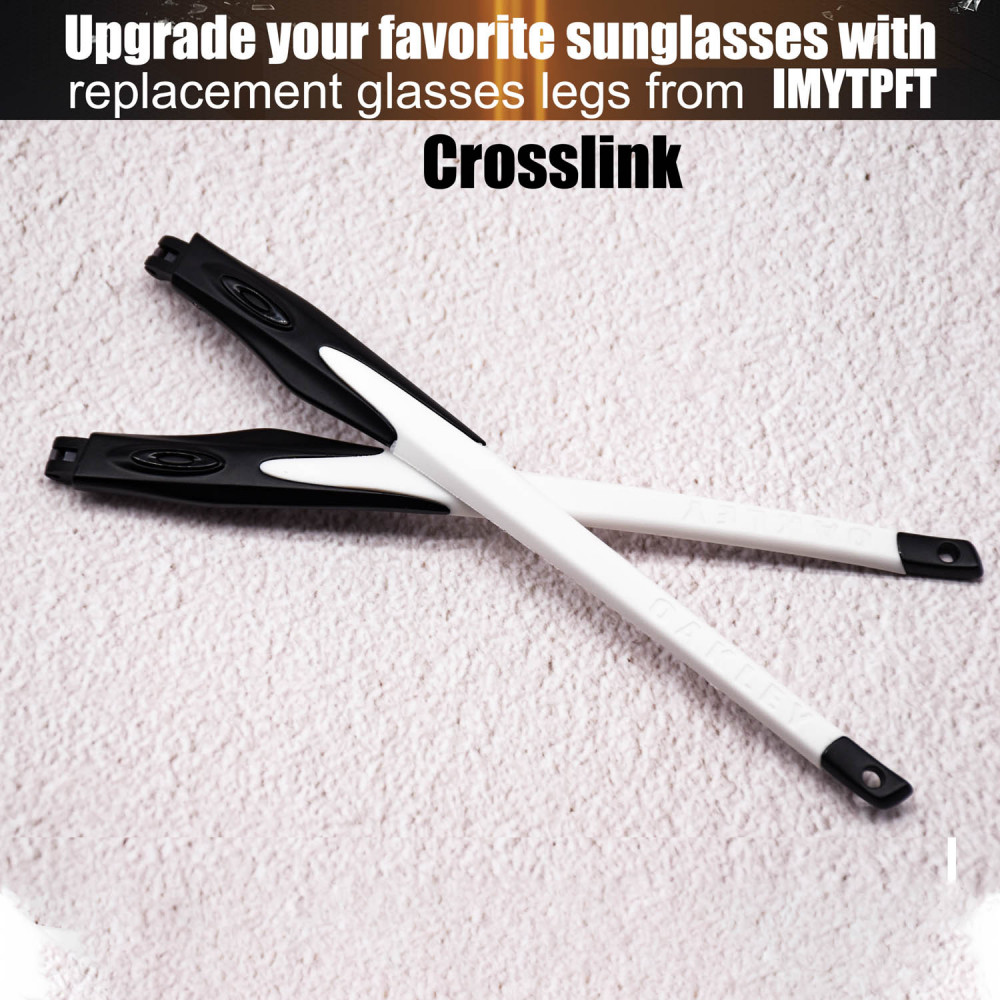 Imytpft White Compatible/Replacement For Glasses Legs Oakley Crosslink