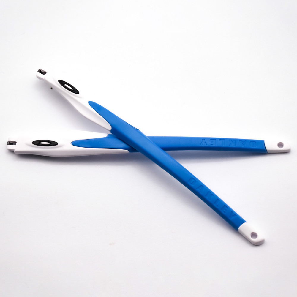 Imytpft Blue Rubber Compatible/Replacement White Frame Legs For Oakley Crosslink Glasses frame