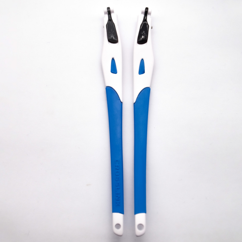 Imytpft Blue Rubber Compatible/Replacement White Frame Legs For Oakley Crosslink Glasses frame