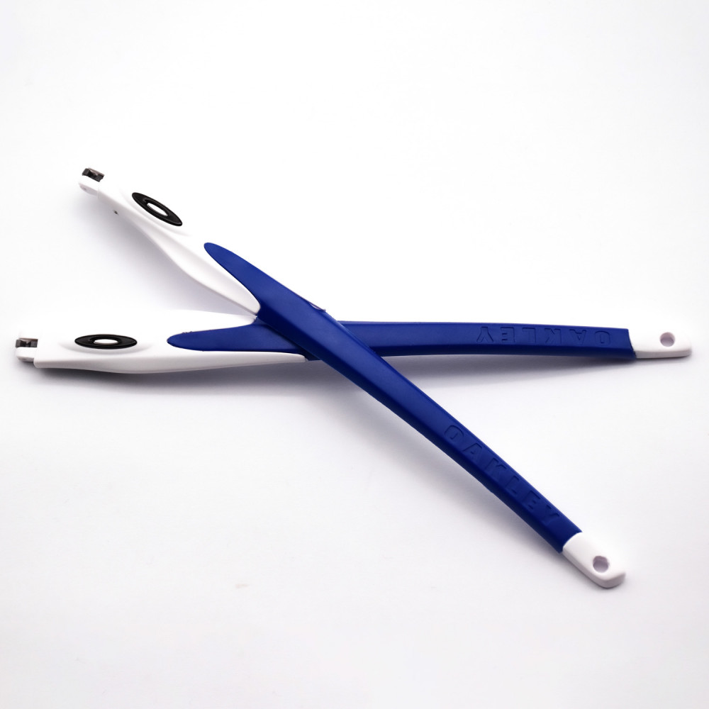 Imytpft Dark Blue Rubber Compatible/Replacement White Frame Legs For Oakley Crosslink Glasses frame