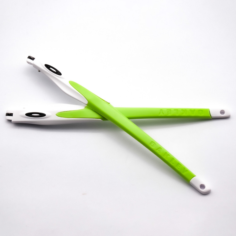 Imytpft Light Green Rubber Compatible/Replacement White Frame Legs For Oakley Crosslink Glasses frame