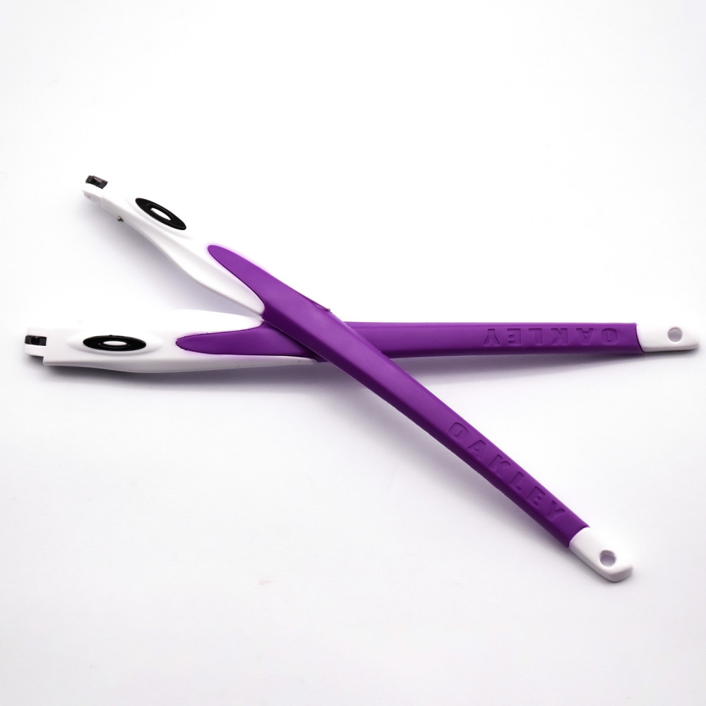 Imytpft Purple Rubber Compatible/Replacement White Frame Legs For Oakley Crosslink Glasses frame