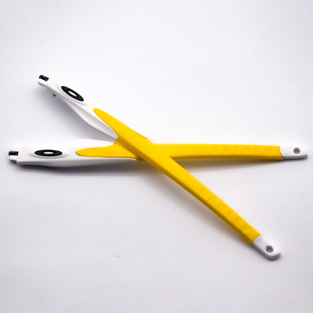 Imytpft Yellow Rubber Compatible/Replacement White Frame Legs For Oakley Crosslink Glasses frame