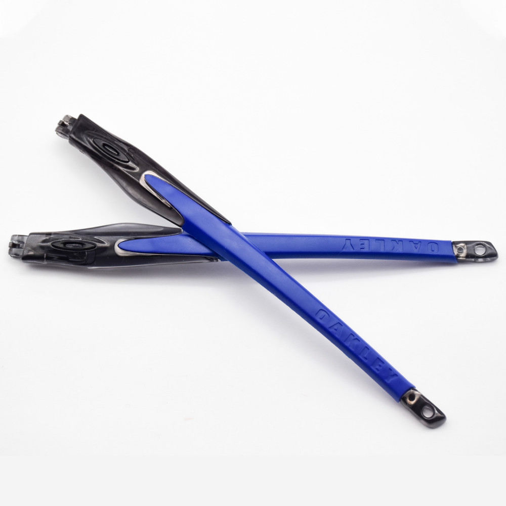 Imytpft Dark Blue Rubber Compatible/Replacement Transparent Black Frame Legs For Oakley Crosslink Sweep/Switch Glasses frame