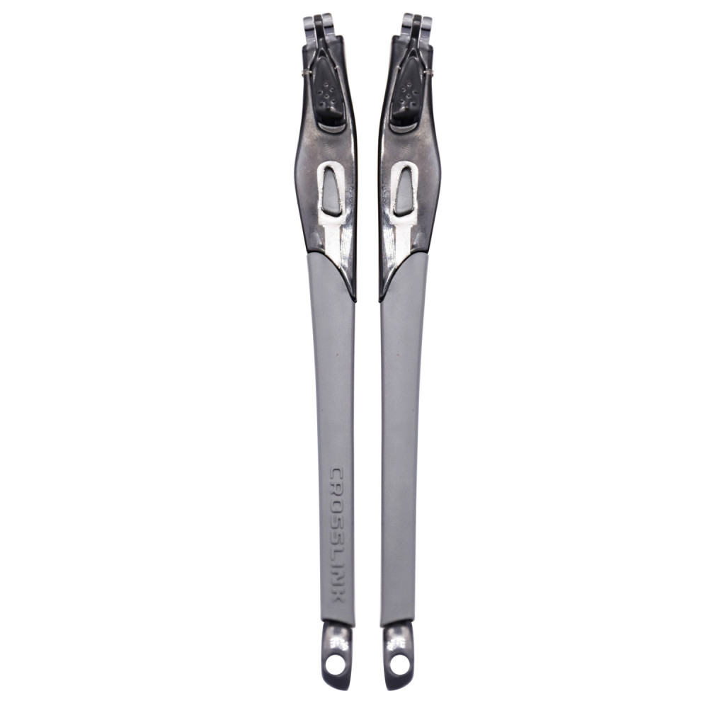 Imytpft Grey Rubber Compatible/Replacement Transparent Black Frame Legs For Oakley Crosslink Sweep/Switch Glasses frame