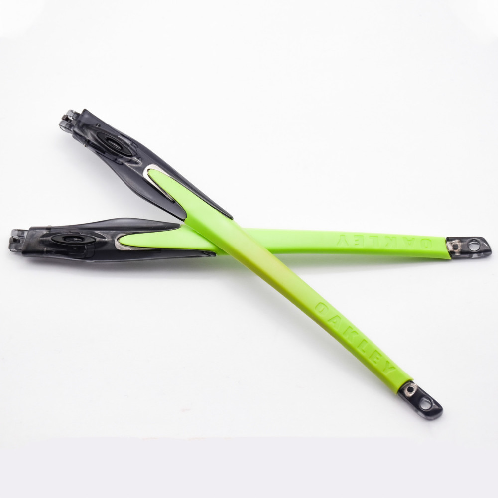Imytpft Light Green Rubber Compatible/Replacement Transparent Black Frame Legs For Oakley Crosslink Sweep/Switch Glasses frame