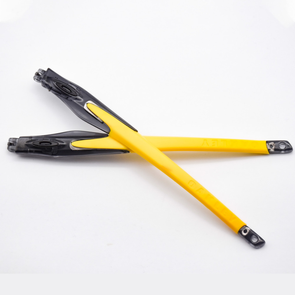 Imytpft Yellow Rubber Compatible/Replacement Transparent Black Frame Legs For Oakley Crosslink Sweep/Switch Glasses frame