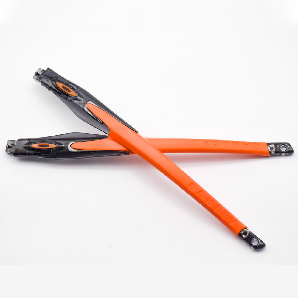 Imytpft Orange Rubber Compatible/Replacement Transparent Black Frame Legs For Oakley Crosslink Sweep/Switch Glasses frame