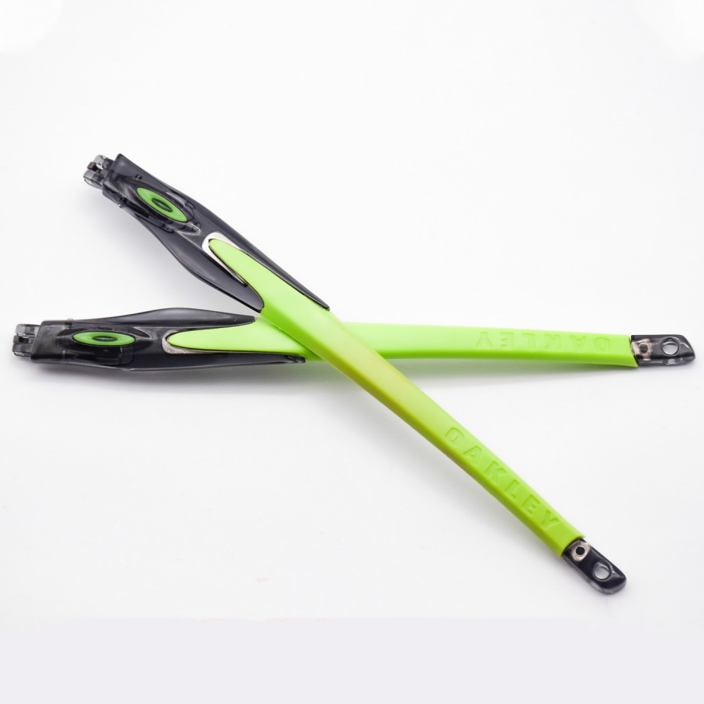 Imytpft Light Green Rubber Compatible/Replacement Transparent Black Frame Legs For Oakley Crosslink Sweep/Switch Glasses frame