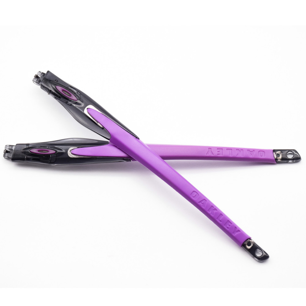 Imytpft Purple Rubber Compatible/Replacement Transparent Black Frame Legs For Oakley Crosslink Sweep/Switch Glasses frame