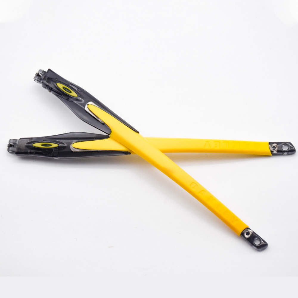 Imytpft Yellow Rubber Compatible/Replacement Transparent Black Frame Legs For Oakley Crosslink Sweep/Switch Glasses frame
