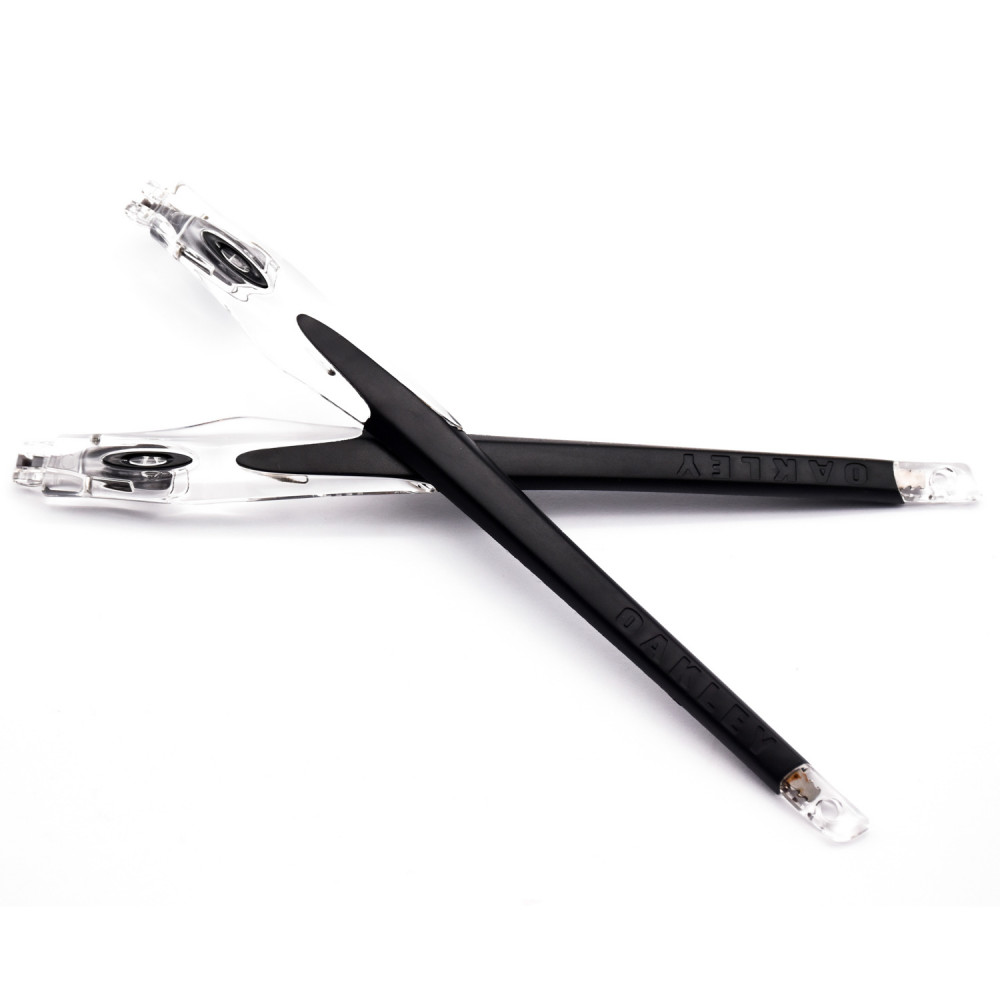 Imytpft Black Rubber Compatible/Replacement Transparent Frame Legs For Oakley Crosslink Sweep/Switch Glasses frame