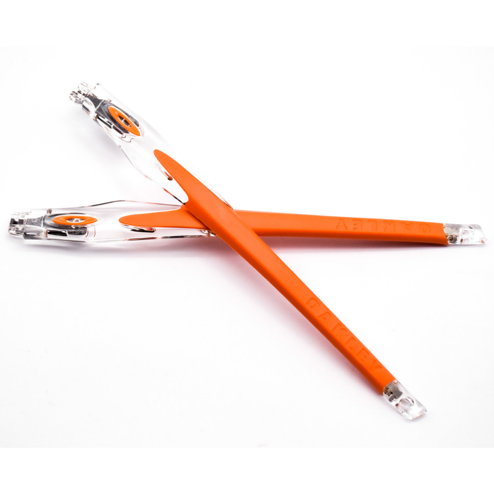 Imytpft Orange Rubber Compatible/Replacement Transparent Frame Legs For Oakley Crosslink Sweep/Switch Glasses frame