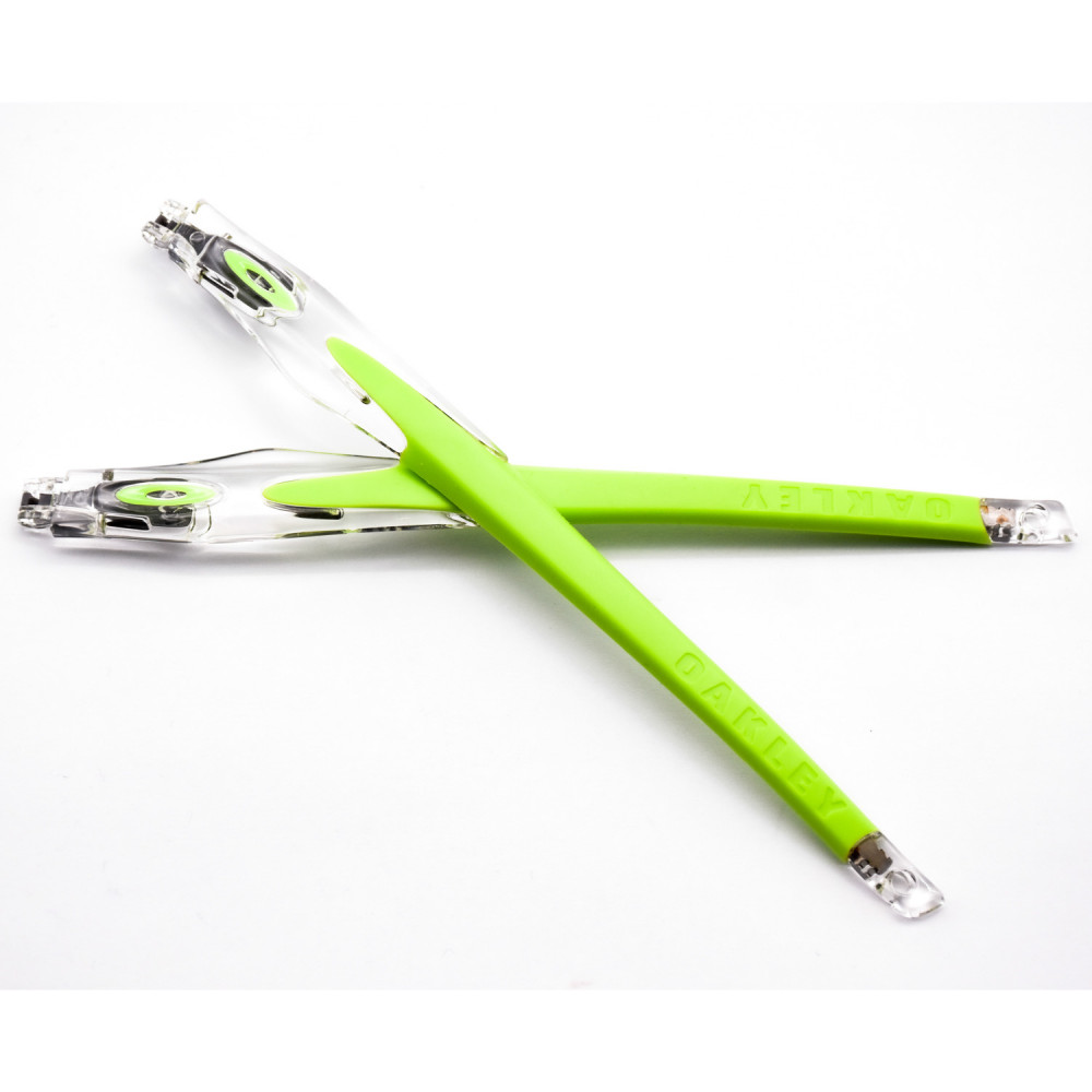 Imytpft Light Green Rubber Compatible/Replacement Transparent Frame Legs For Oakley Crosslink Sweep/Switch Glasses frame