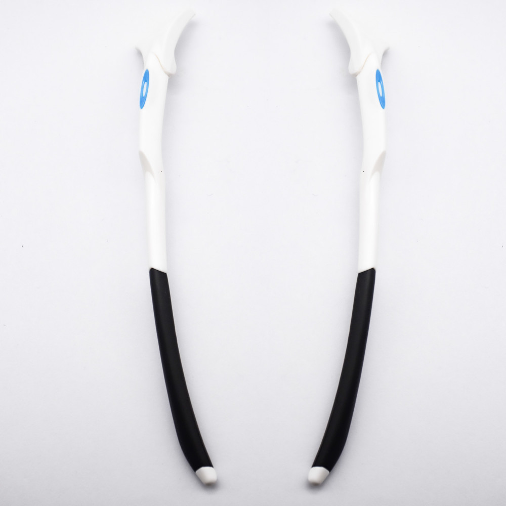 Imytpft Blue Logo Compatible/Replacement Glasses Legs For Oakley EVZero Sunglasses Frame