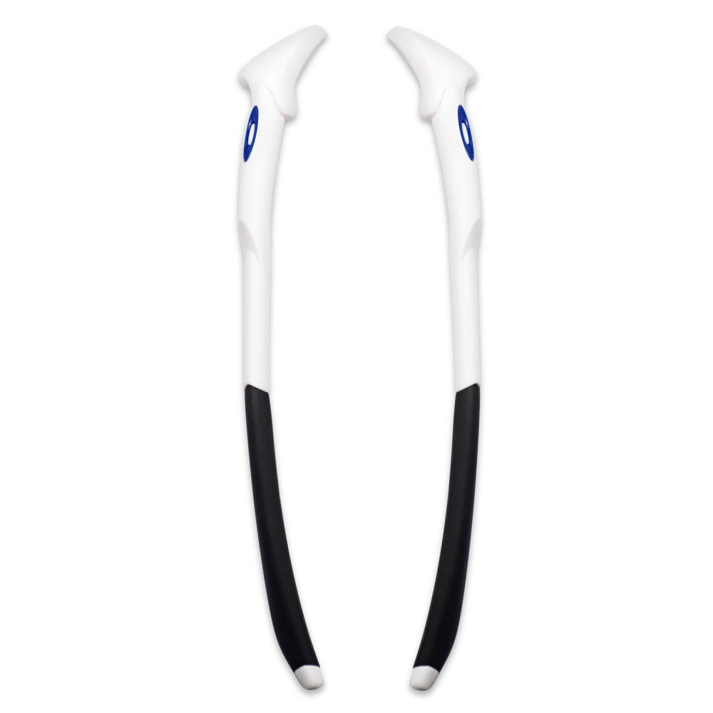 Imytpft Dark Blue Logo Compatible/Replacement Glasses Legs For Oakley EVZero Sunglasses Frame