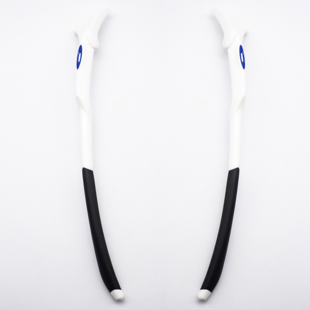 Imytpft Dark Blue Logo Compatible/Replacement Glasses Legs For Oakley EVZero Sunglasses Frame