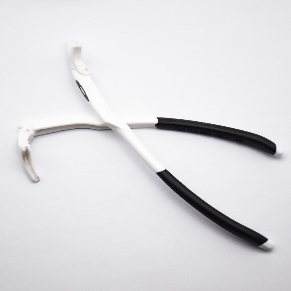 Imytpft Grey Logo Compatible/Replacement Glasses Legs For Oakley EVZero Sunglasses Frame