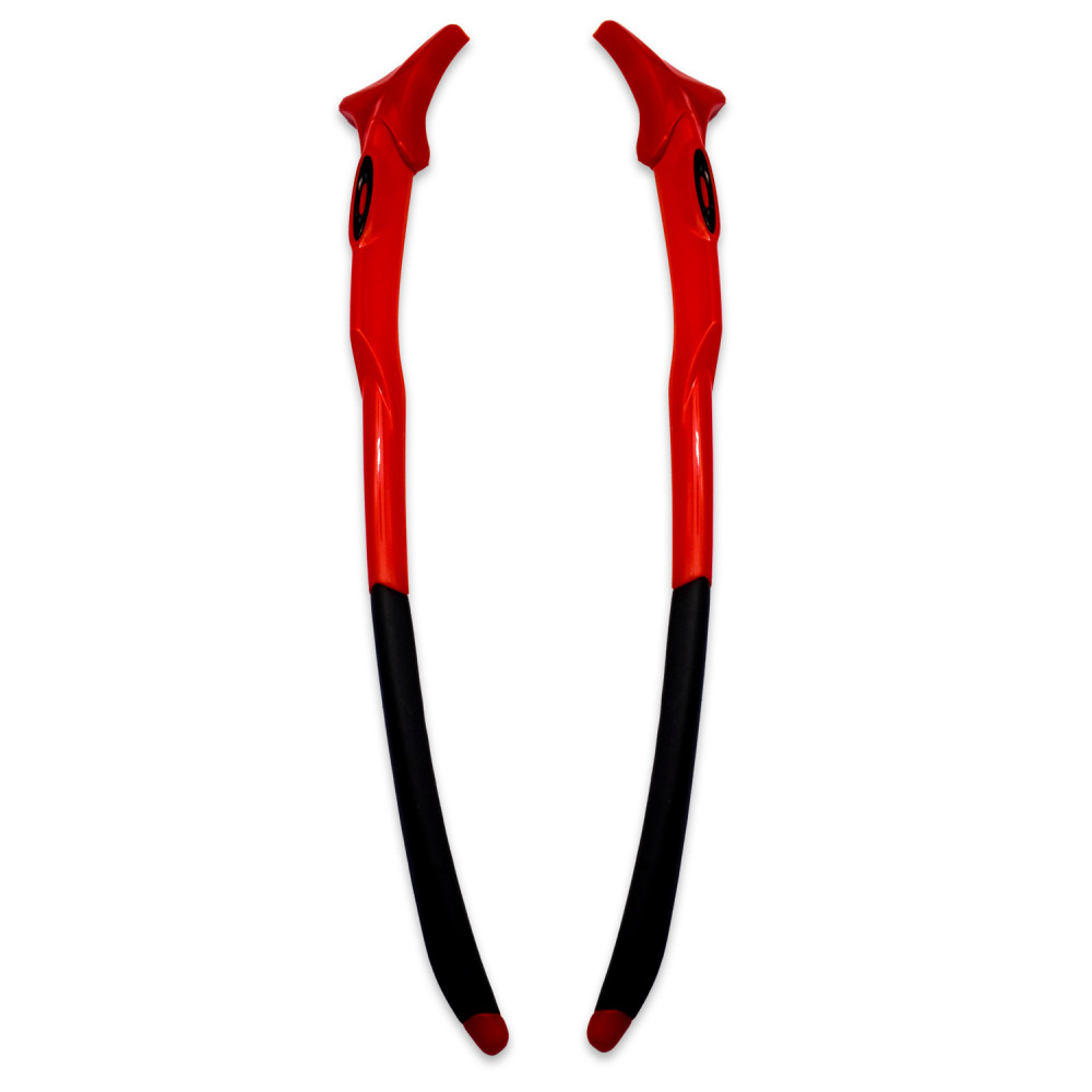 Imytpft Black Rubber Compatible/Replacement Glasses Legs For Oakley EVZero Sunglasses Frame