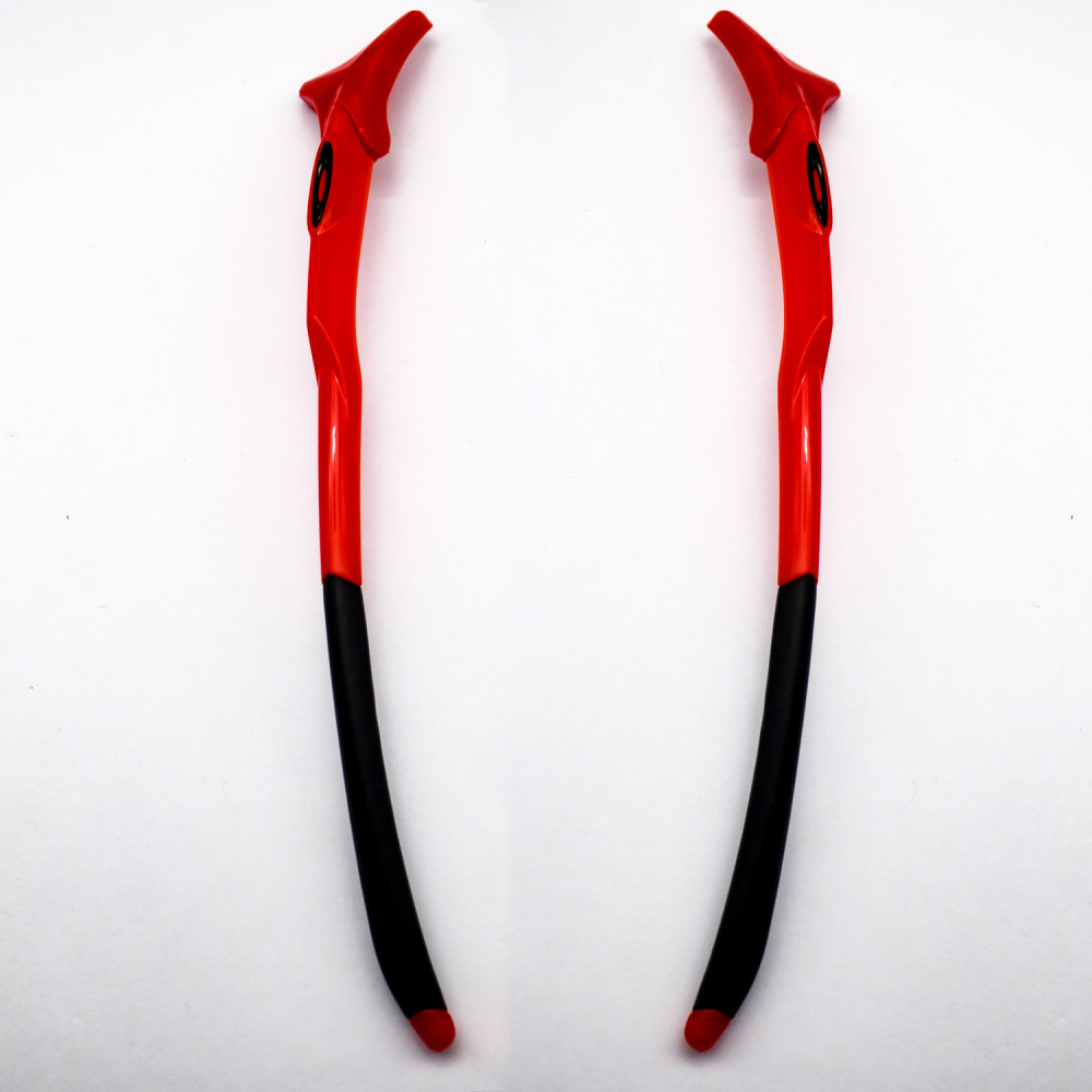 Imytpft Black Rubber Compatible/Replacement Glasses Legs For Oakley EVZero Sunglasses Frame