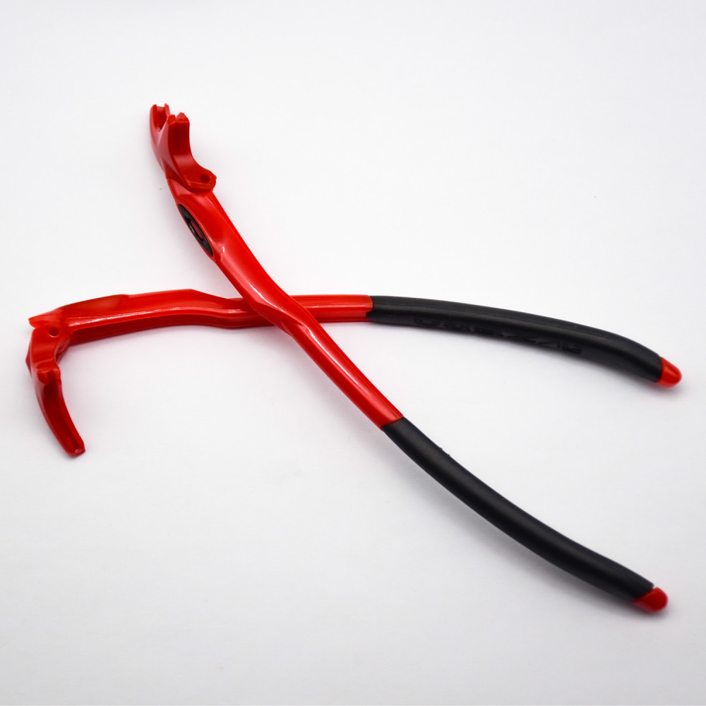 Imytpft Black Rubber Compatible/Replacement Glasses Legs For Oakley EVZero Sunglasses Frame