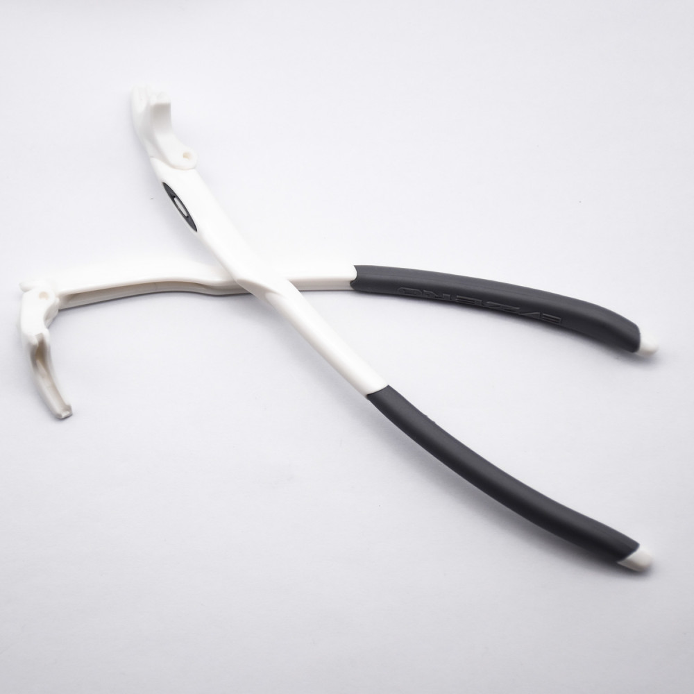 Imytpft Grey Rubber Compatible/Replacement Glasses Legs For Oakley EVZero Sunglasses Frame